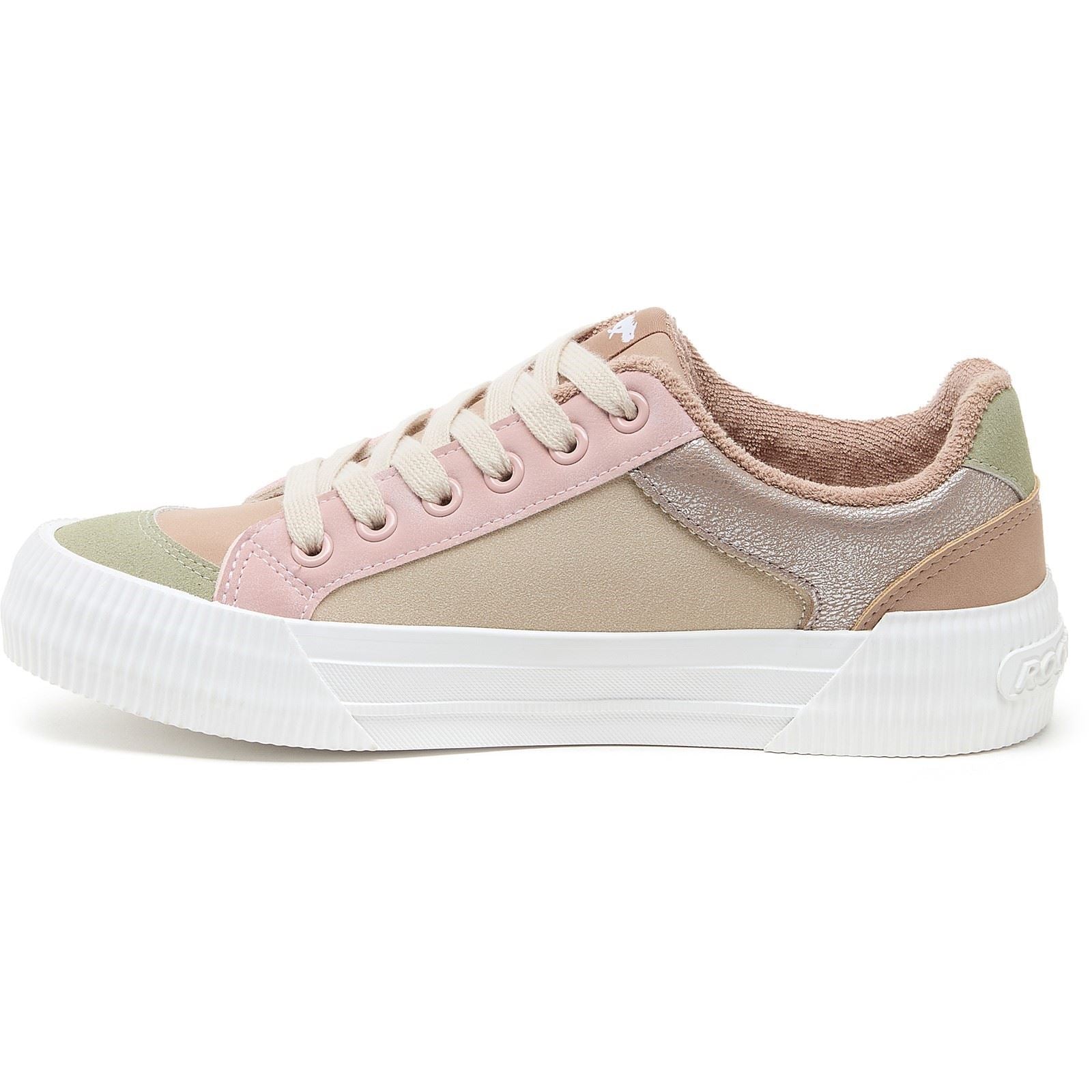 Rocket Dog Cheery Blocked Chaussures De Sport Pour Femmes En Taupe.