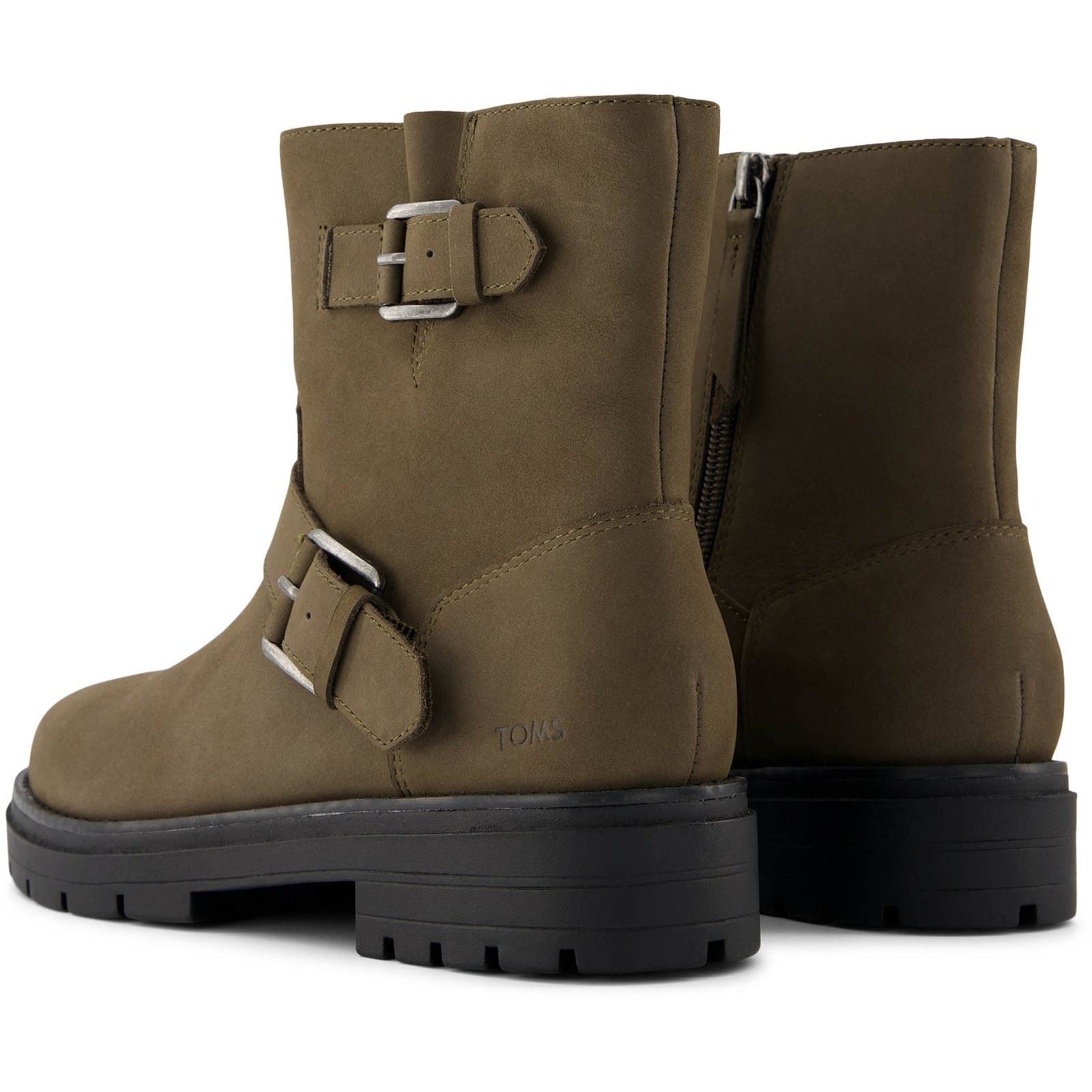 TOMS Ionie Moto Bottes De Cavalière Pour Femme En Cuir