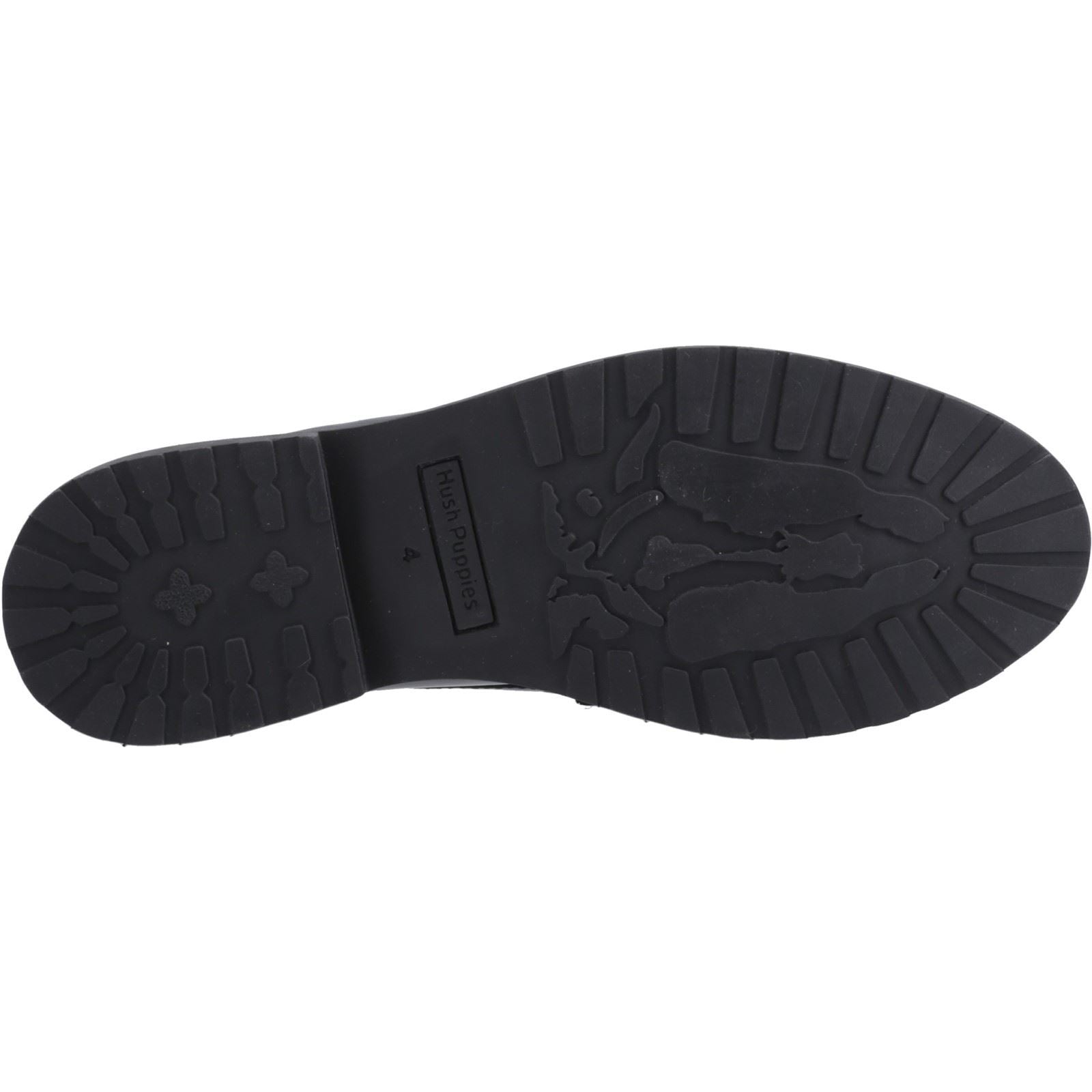 Hush Puppies Verity Patent Snaffle Mocassins Noirs Pour Femmes En Cuir