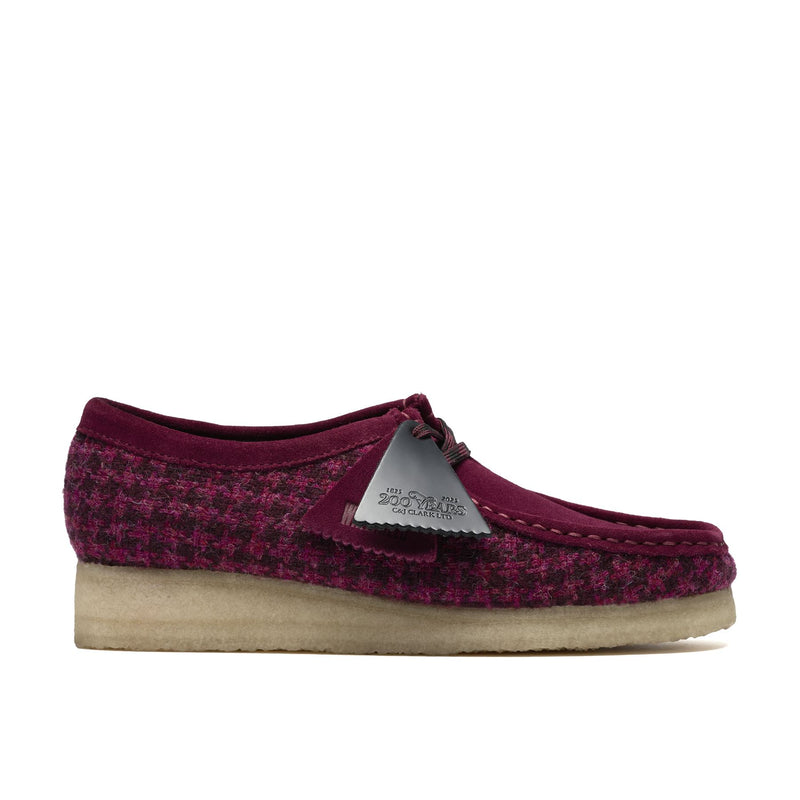 Clarks Originals Wallabee Chaussures Violettes Pour Femmes En Textile