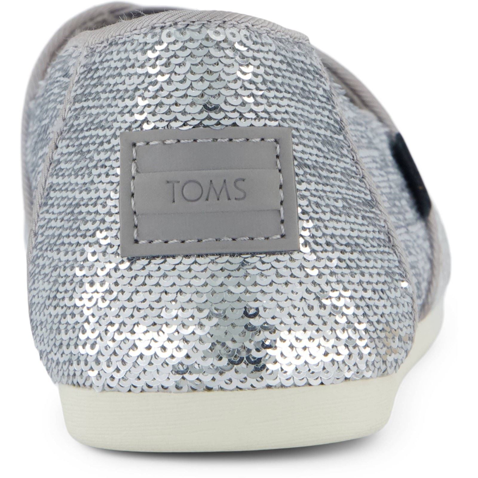 TOMS Alpargata Sequins Espadrilles Argentées En Textile Pour Femmes