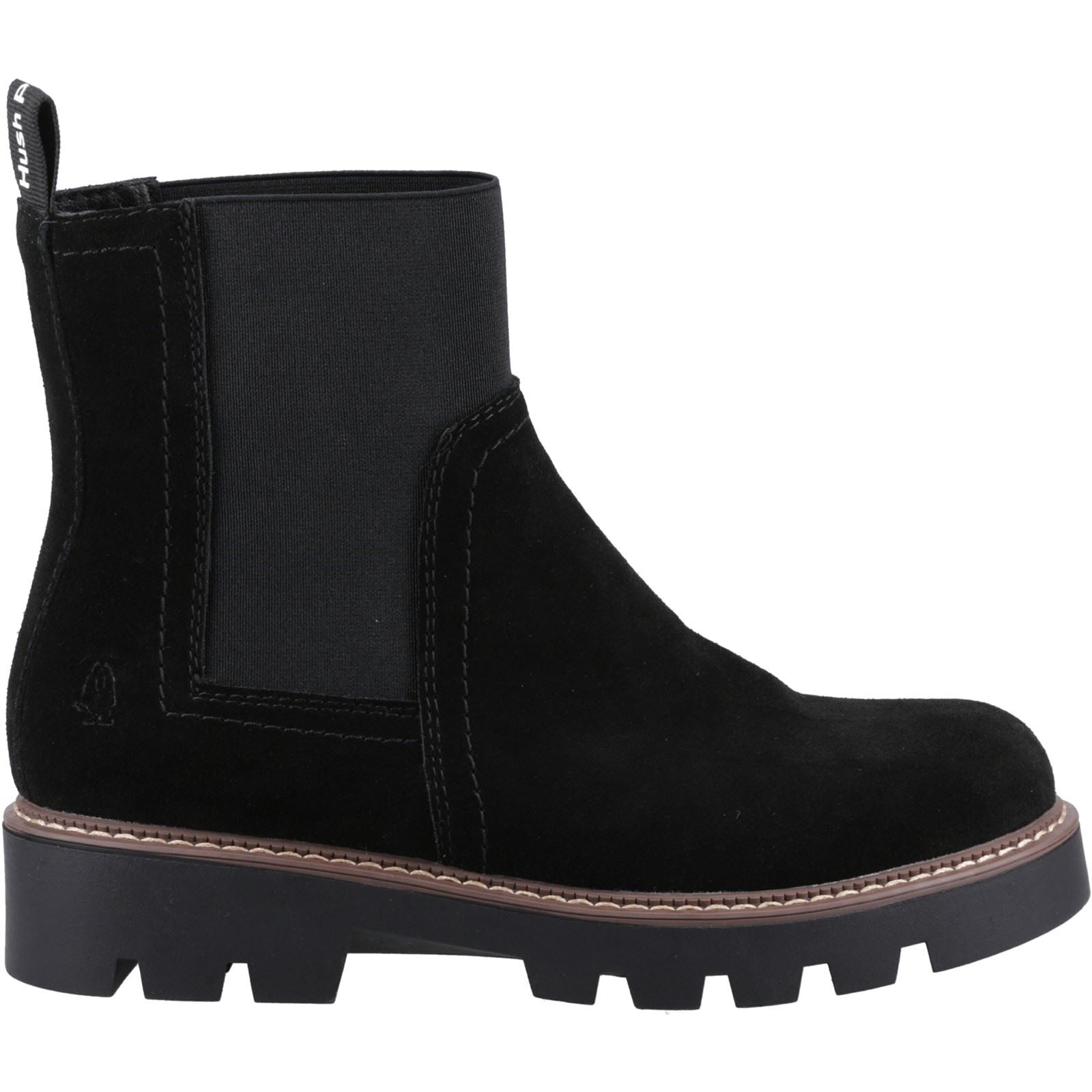 Hush Puppies Adeline Bottes Noires Pour Femmes En Suède