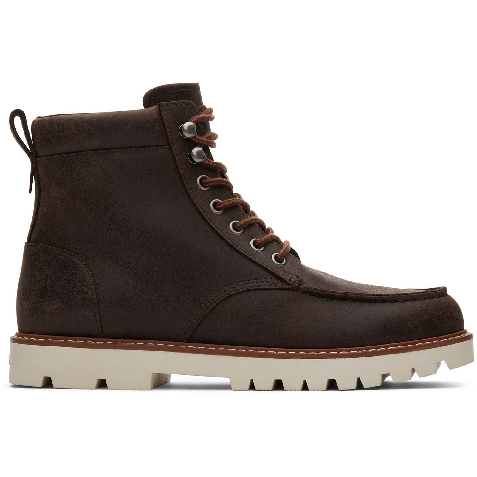 TOMS Palomar Bottes En Cuir Pour Hommes De Couleur Marron Foncé