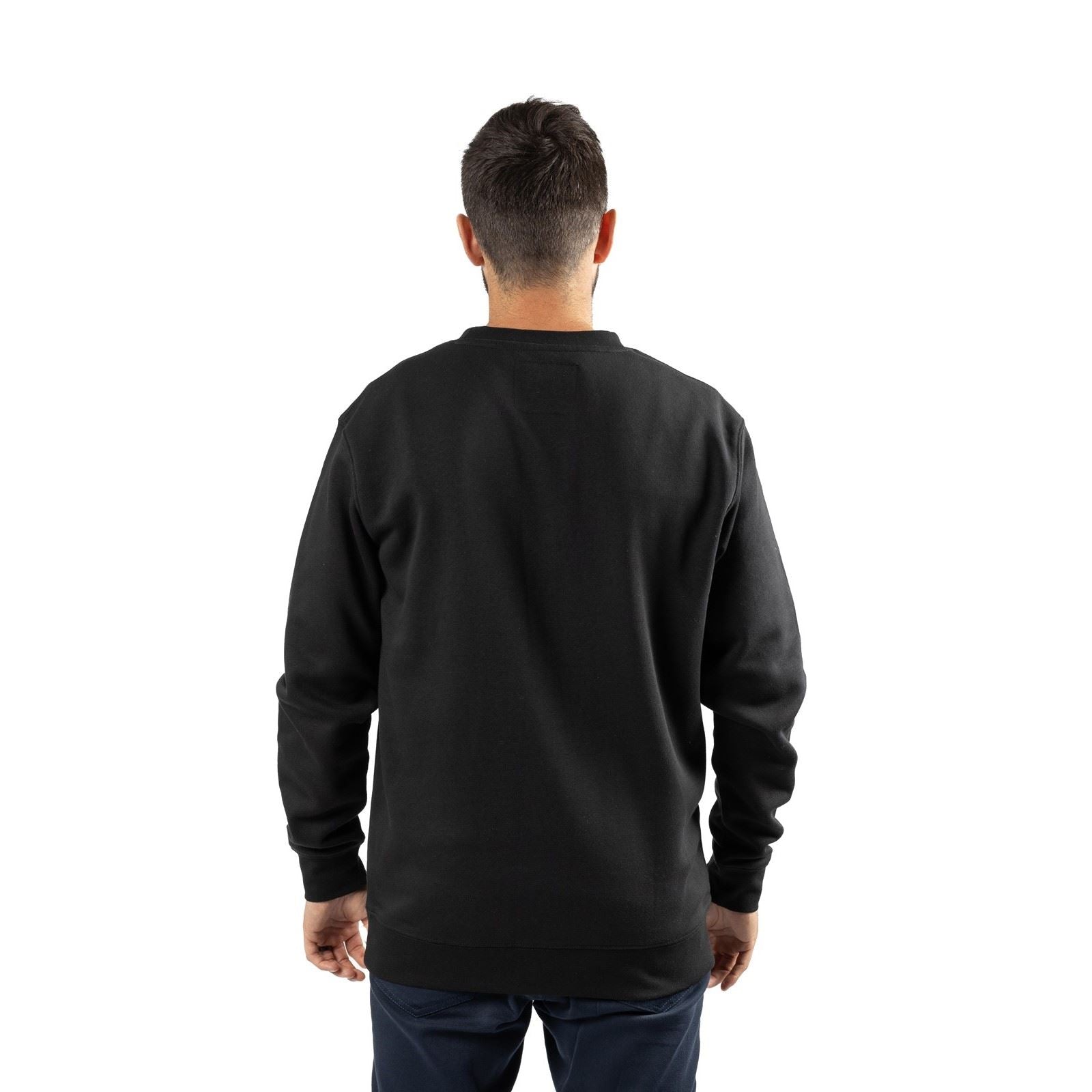 Caterpillar Midweight Crewneck Sweatshirt Noir En Coton Pour Homme