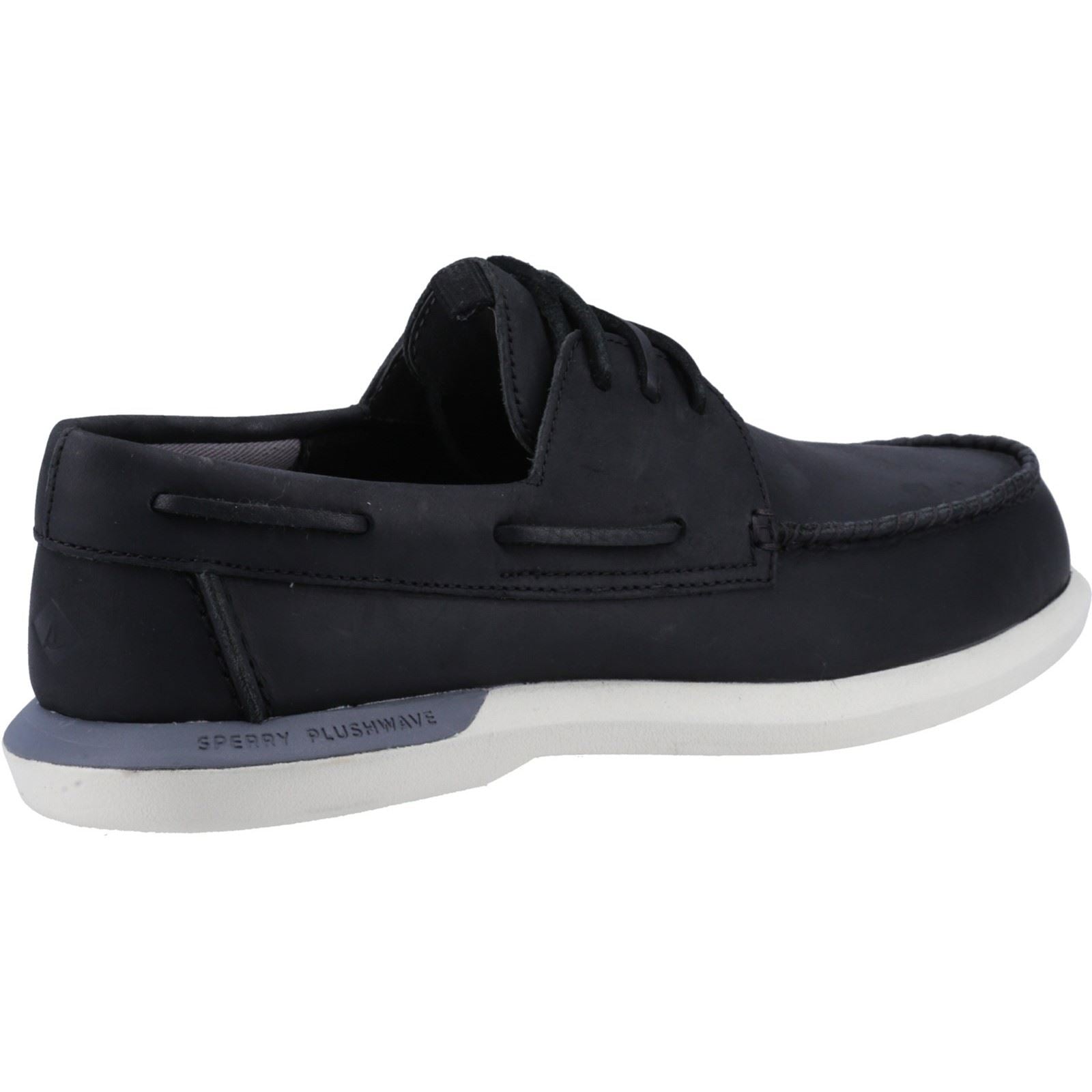 Sperry Plushwave 2.0 Chaussures Bateau Noires Pour Homme En Cuir