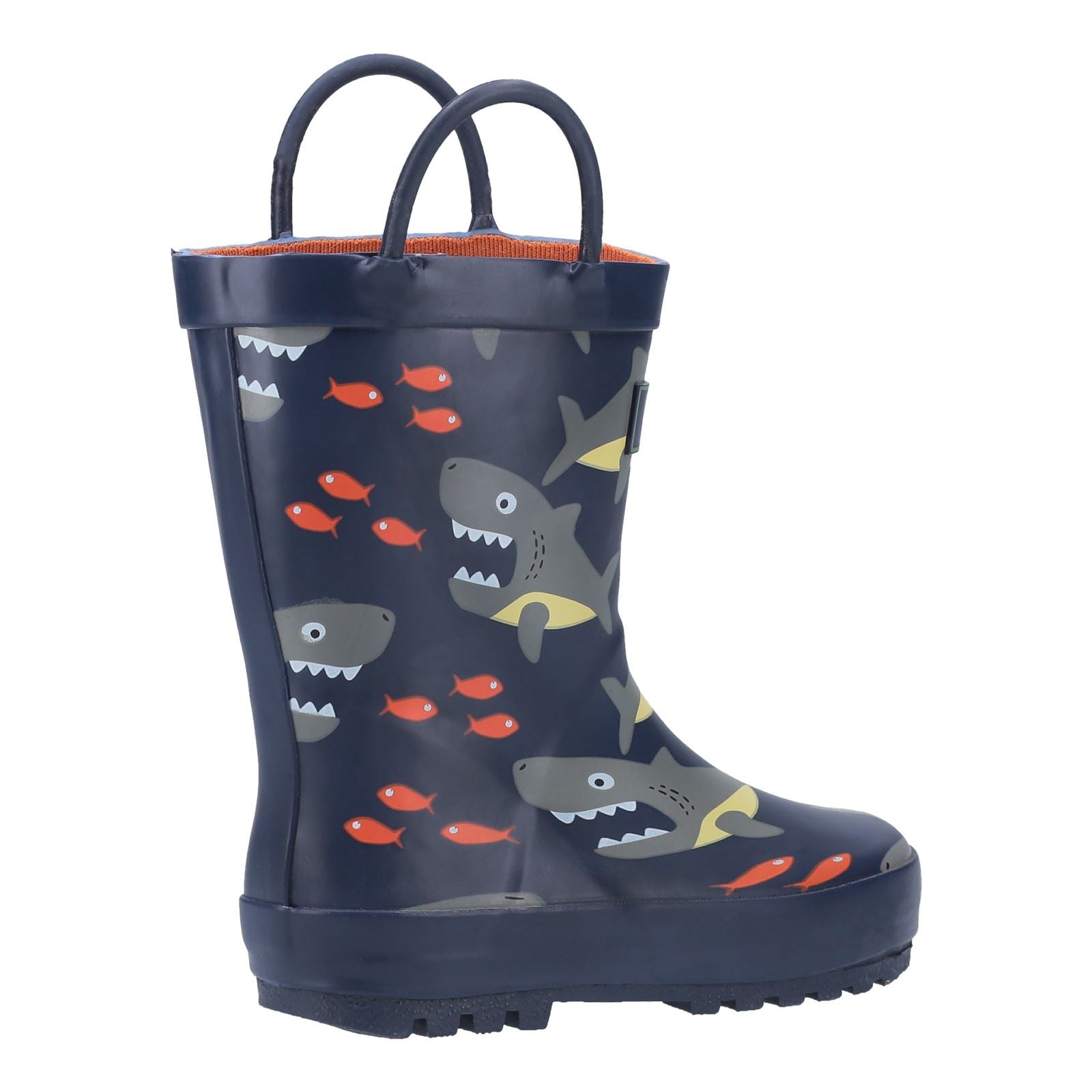 Cotswold Puddle Bottes En Caoutchouc Avec Motif Requin