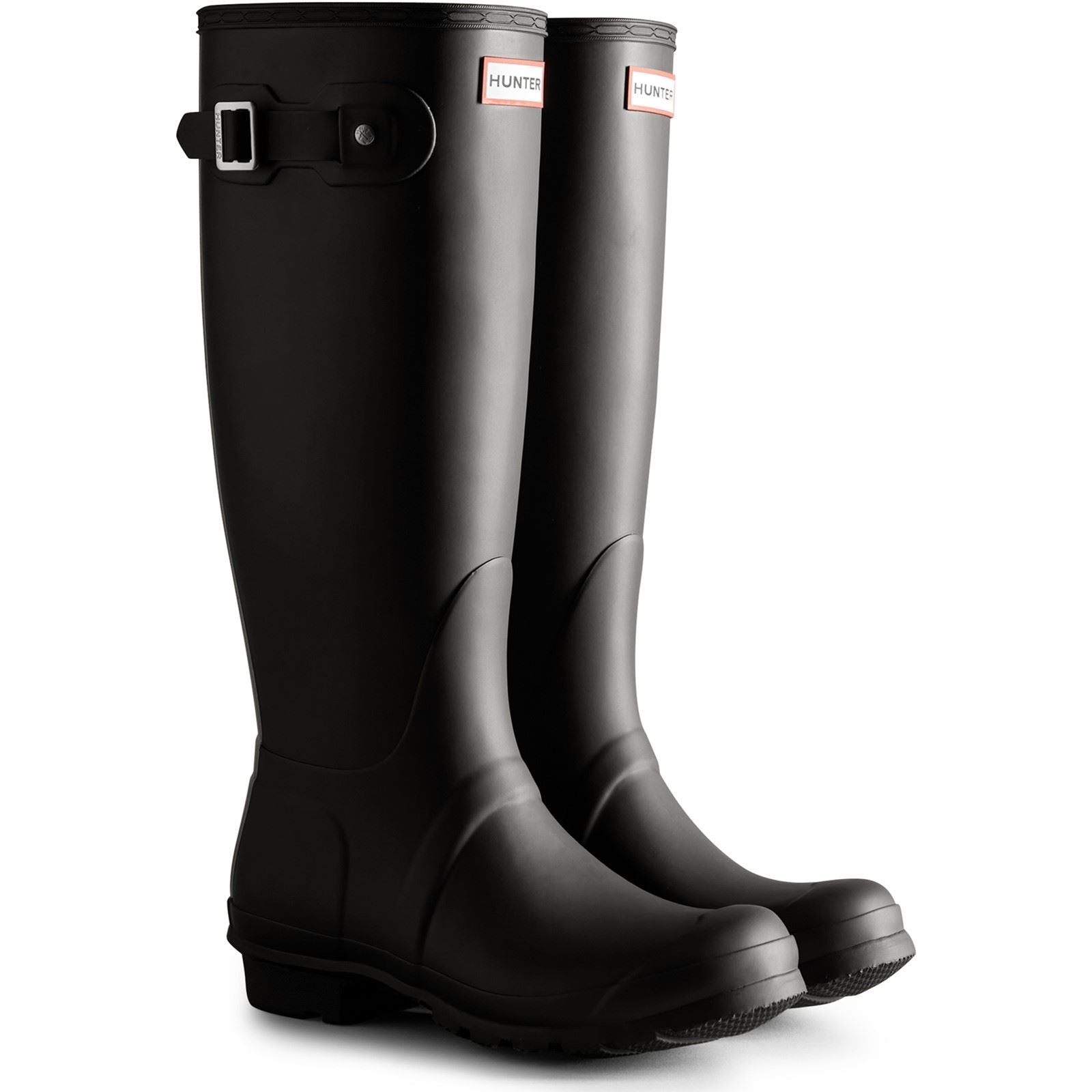 Hunter Womens Original Tall Bottes En Caoutchouc Pour Femmes, Noires
