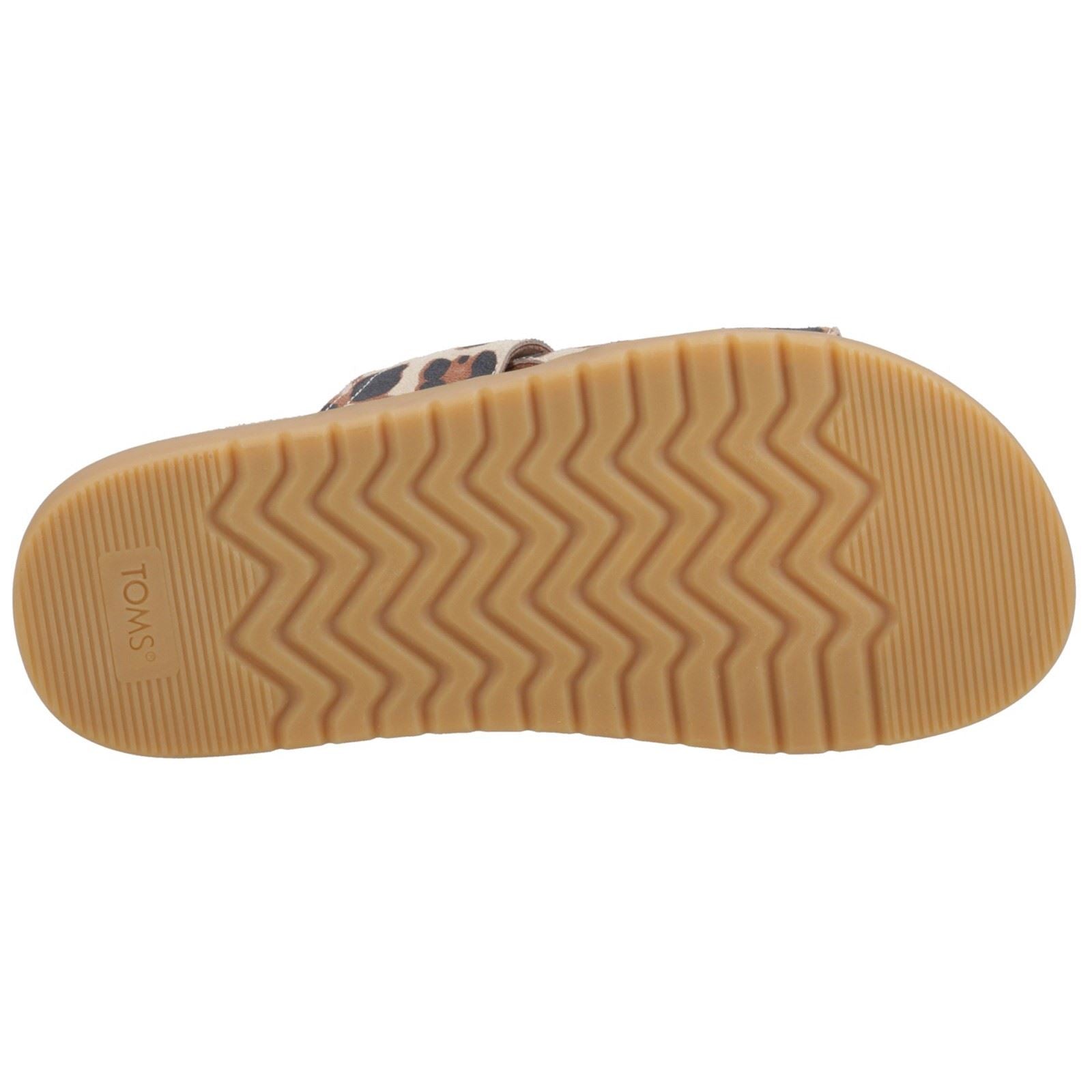 TOMS Marin Sandales Léopard Pour Femmes En Suède Couleur Avoine