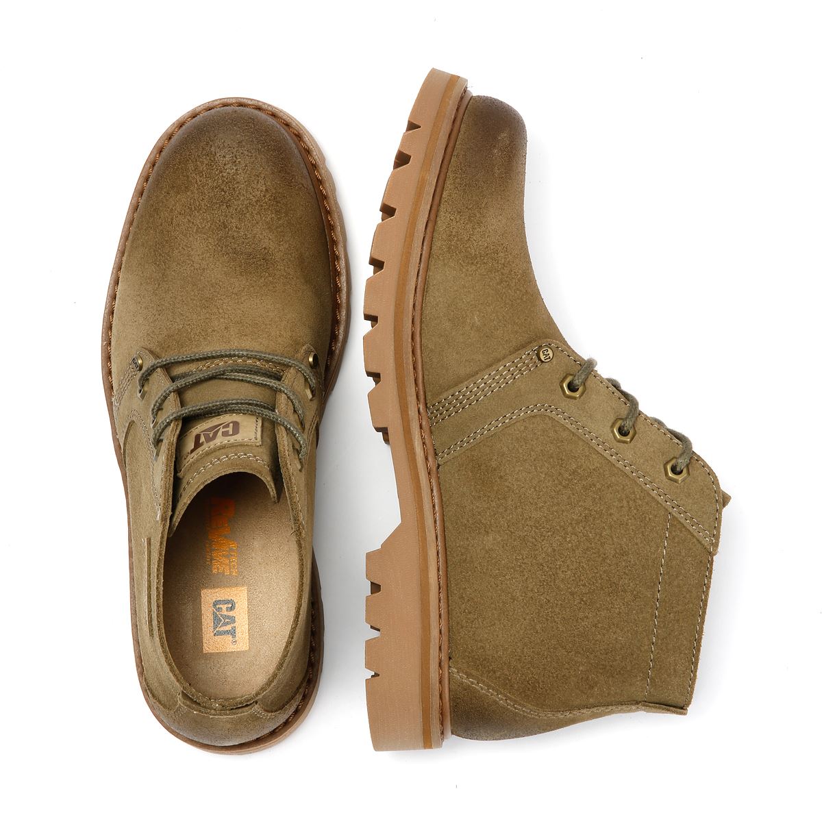 Caterpillar Grader Chukka Bottes Brunes Pour Hommes En Suède