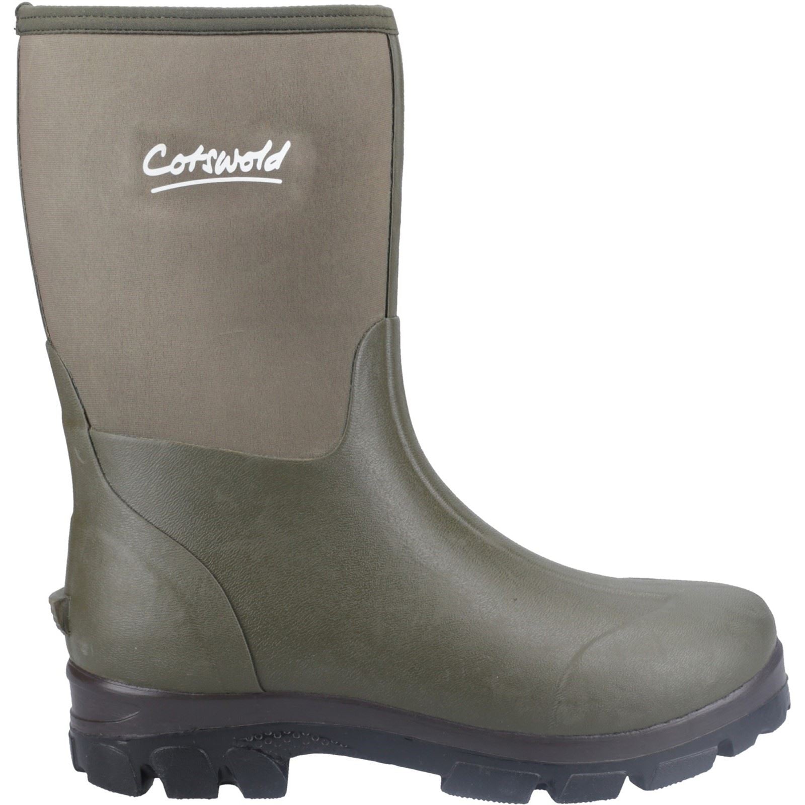Cotswold Kensington Bottes En Caoutchouc Vertes En Cuir