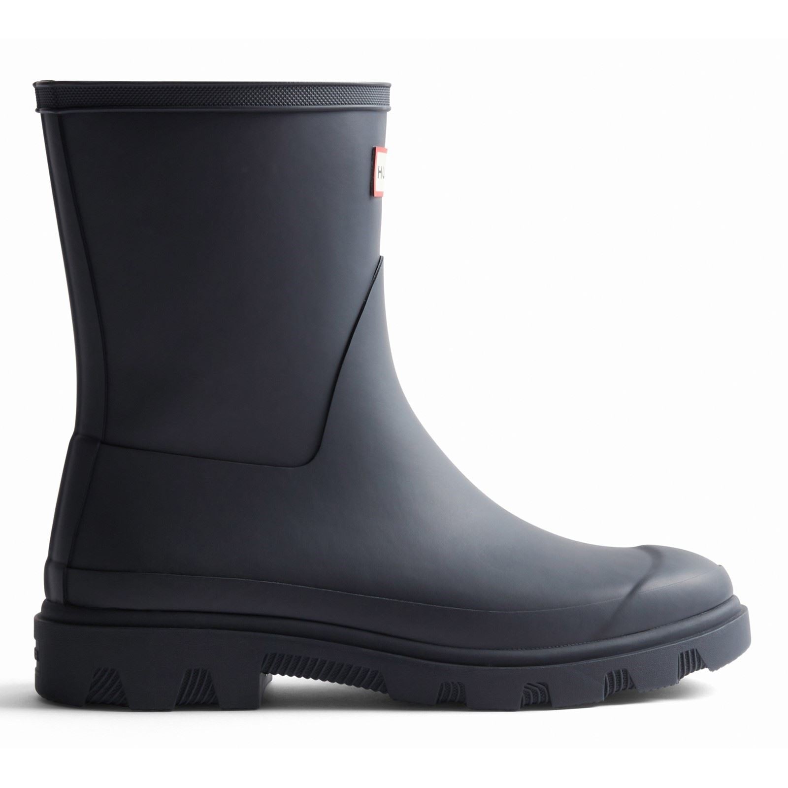 Hunter Downpour Short Boot Bottes De Pluie Pour Femmes En Caoutchouc Bleu Marine