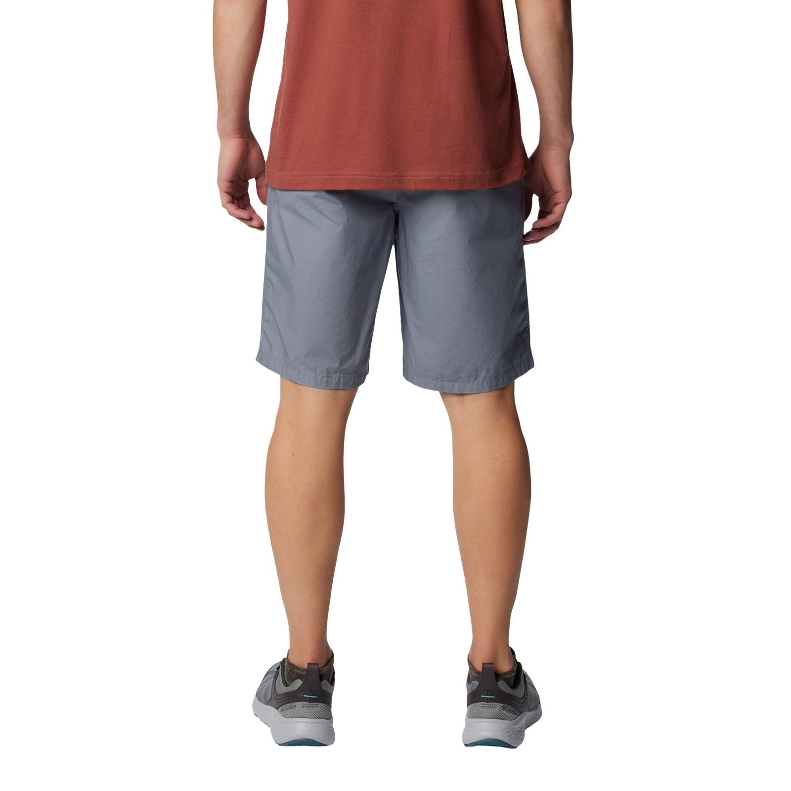 Columbia Washed Out Shorts En Coton Pour Hommes Gris Jusqu'aux Genoux