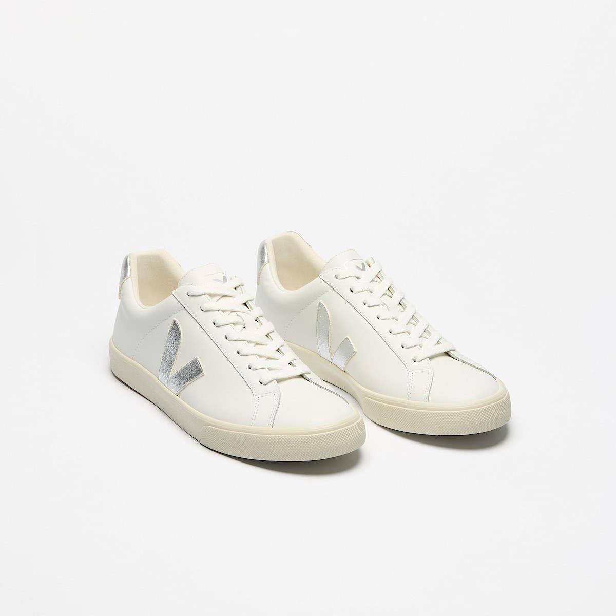 Veja Esplar Baskets Blanches En Cuir Pour Femmes