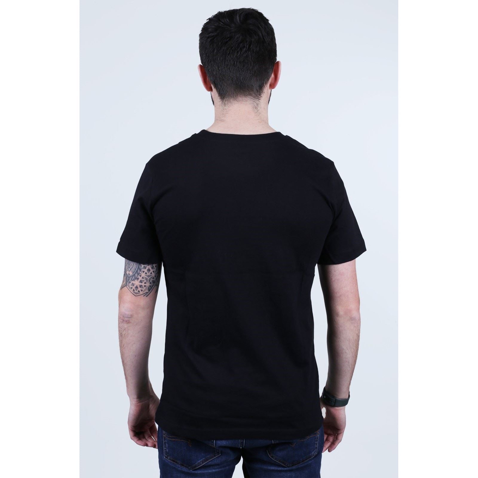 Caterpillar Heavy Duty T-Shirts À Manches Courtes Noirs En Coton Pour Hommes