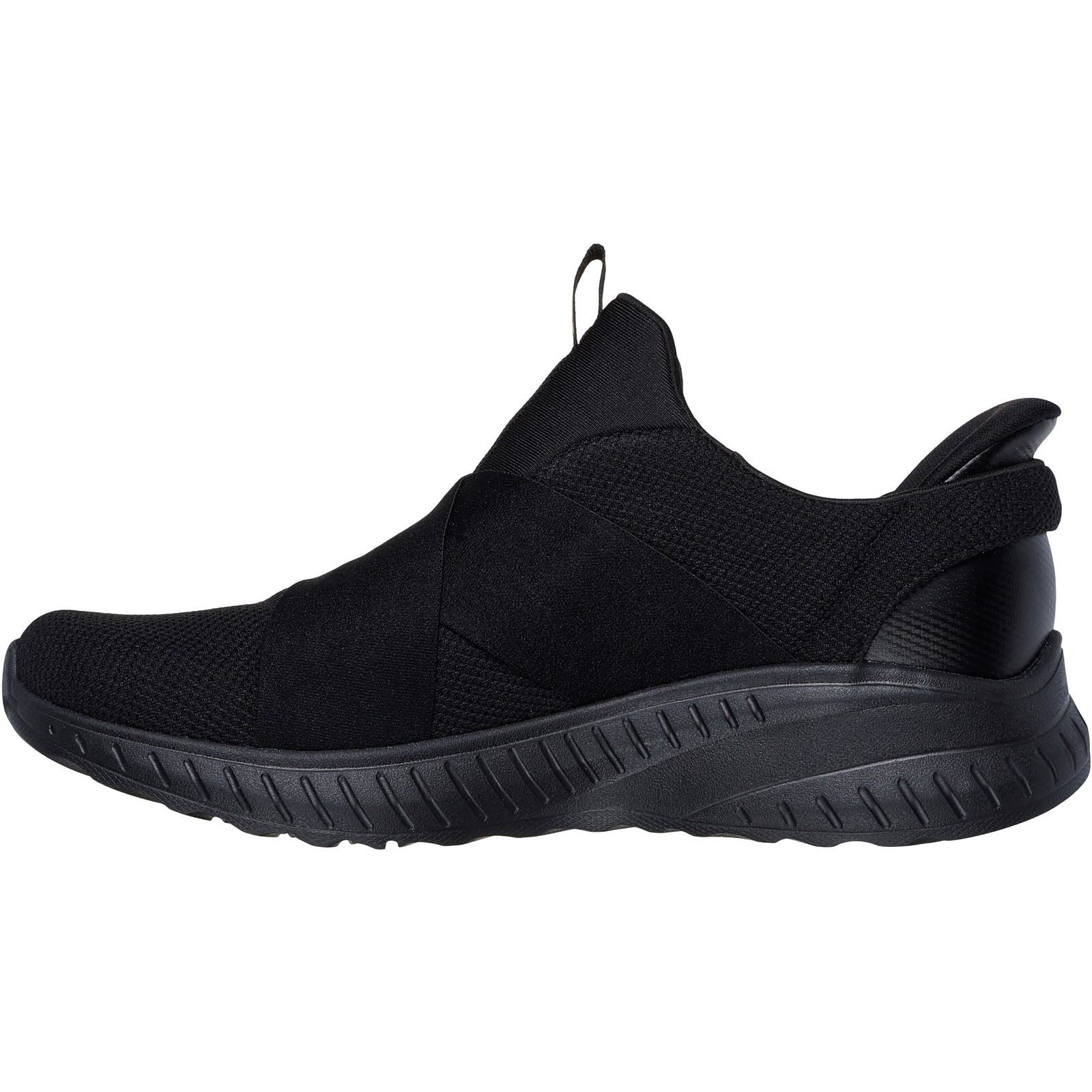 Skechers Bobs Squad Chaos Your Moment Sneakers Noires Pour Femmes En Textile