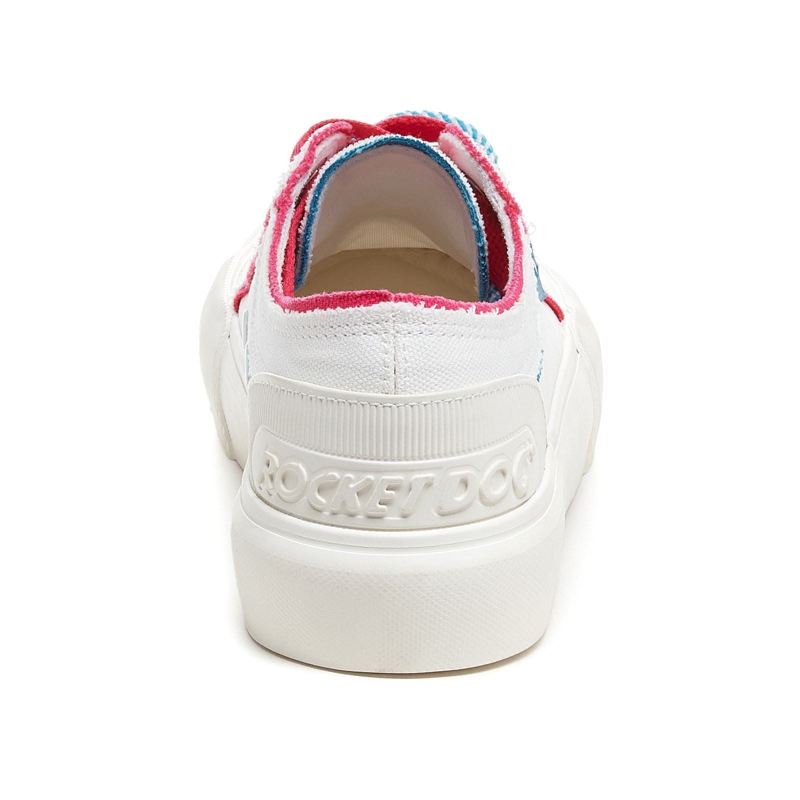 Rocket Dog Jazzin Plus Eighties 12A Baskets Blanches En Coton Pour Femmes