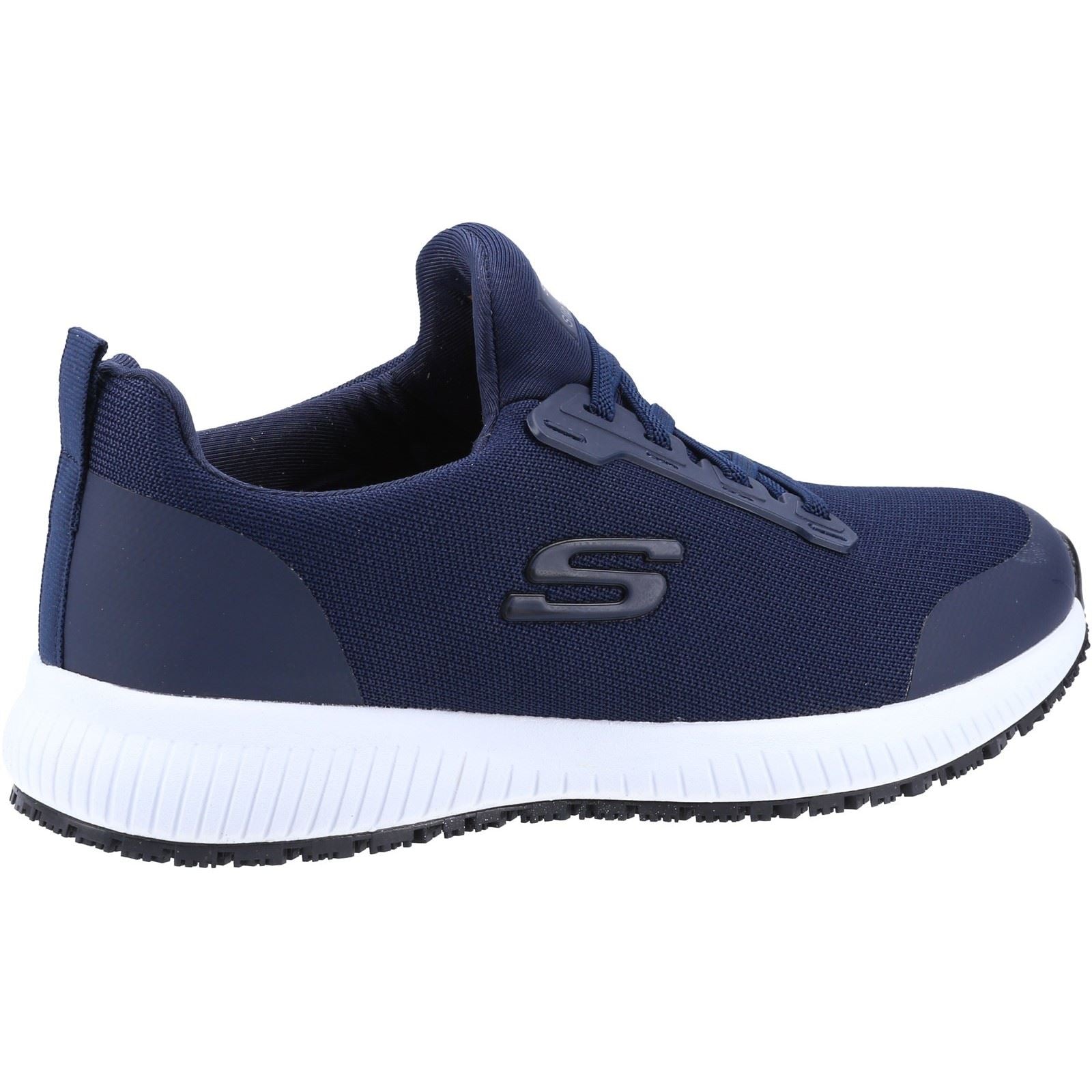 Skechers Workwear Squad SR Baskets De Sécurité Pour Femmes En Textile Bleu Marine
