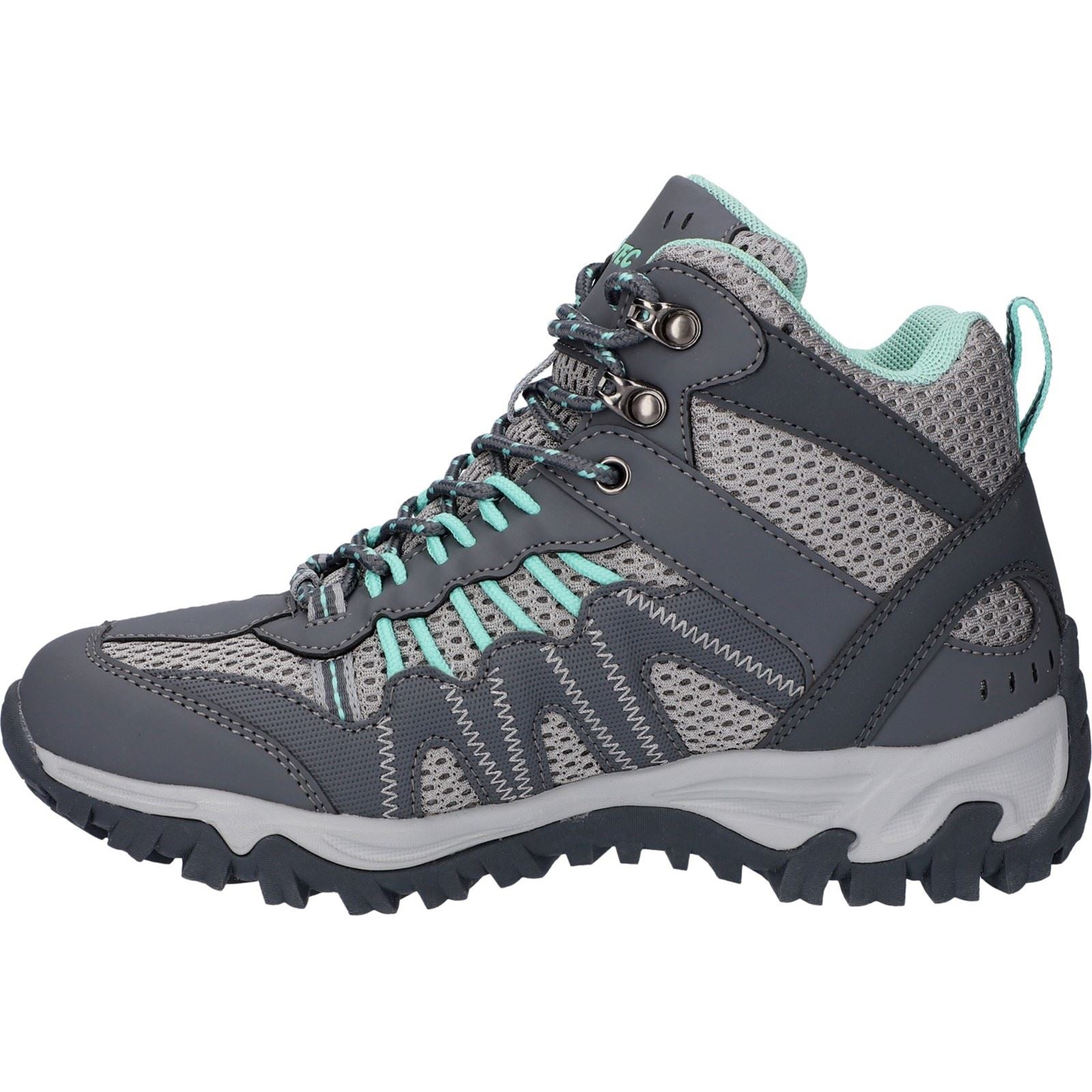 Hi-Tec Jaguar Mid Bottes De Randonnée Pour Femmes En Polyester Gris Anthracite/Graphite/Gris Frais