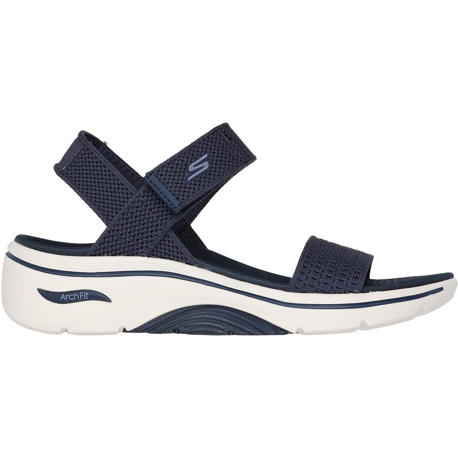 Skechers Go Walk Arch Fit 2.0 Sandales Pour Femmes En Toile Bleu Marine