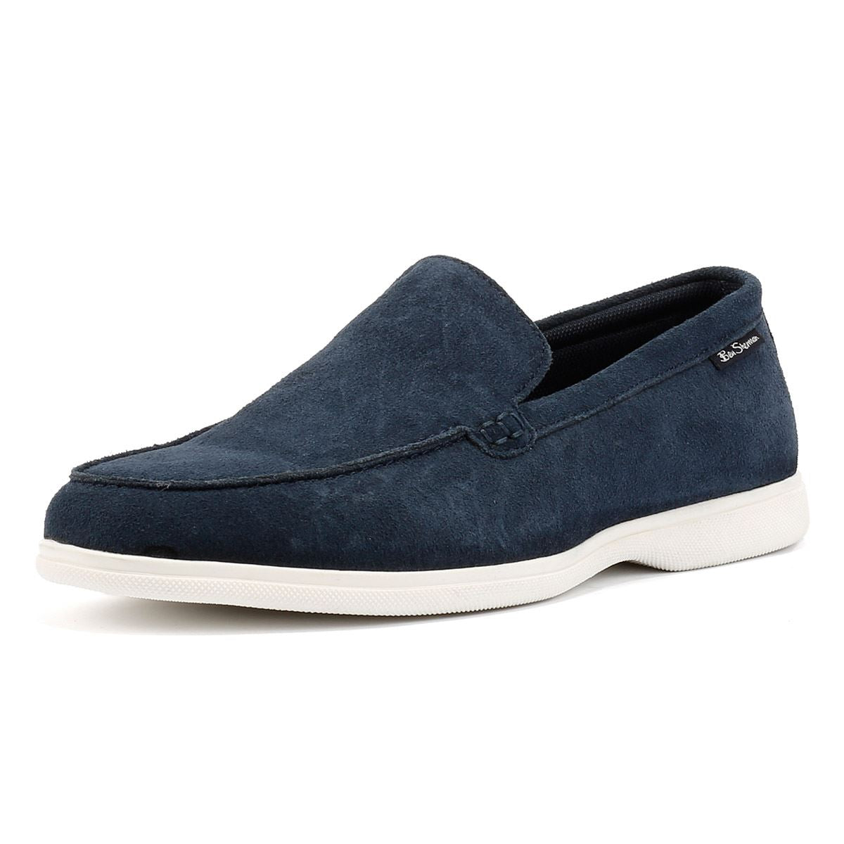 Ben Sherman Amarillo Chaussures Basses Bleues Pour Hommes En Suède