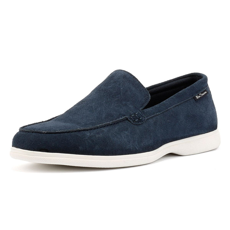 Ben Sherman Amarillo Chaussures Basses Bleues Pour Hommes En Suède