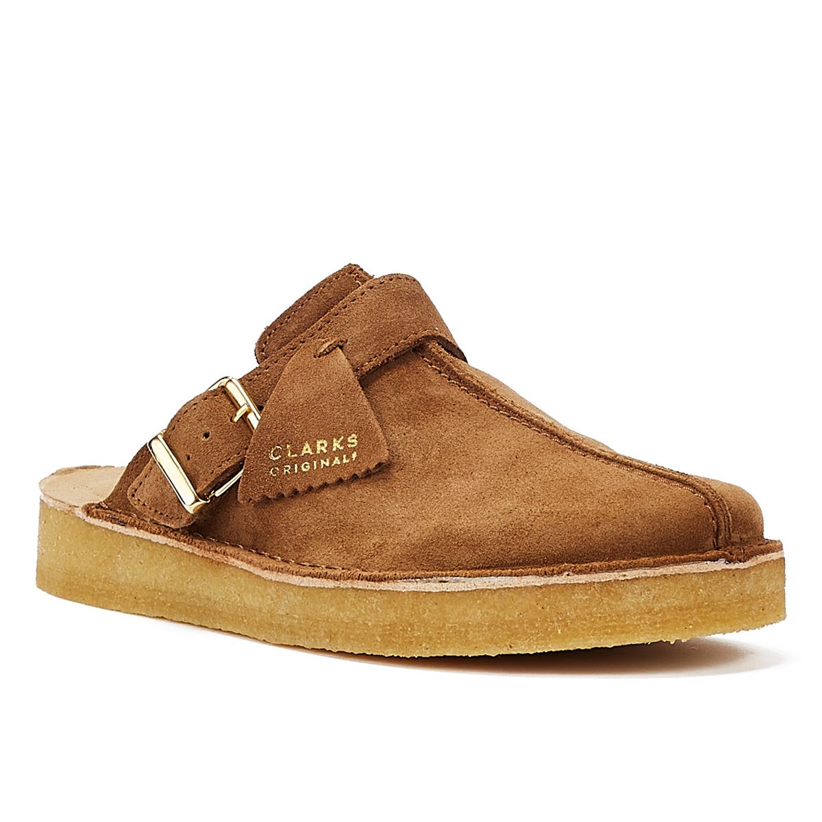 Clarks Originals Trek Mule Suede Sandales Homme Marron