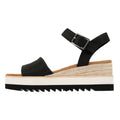 TOMS Diana Escarpins Compensés Noirs Pour Femmes En Cuir