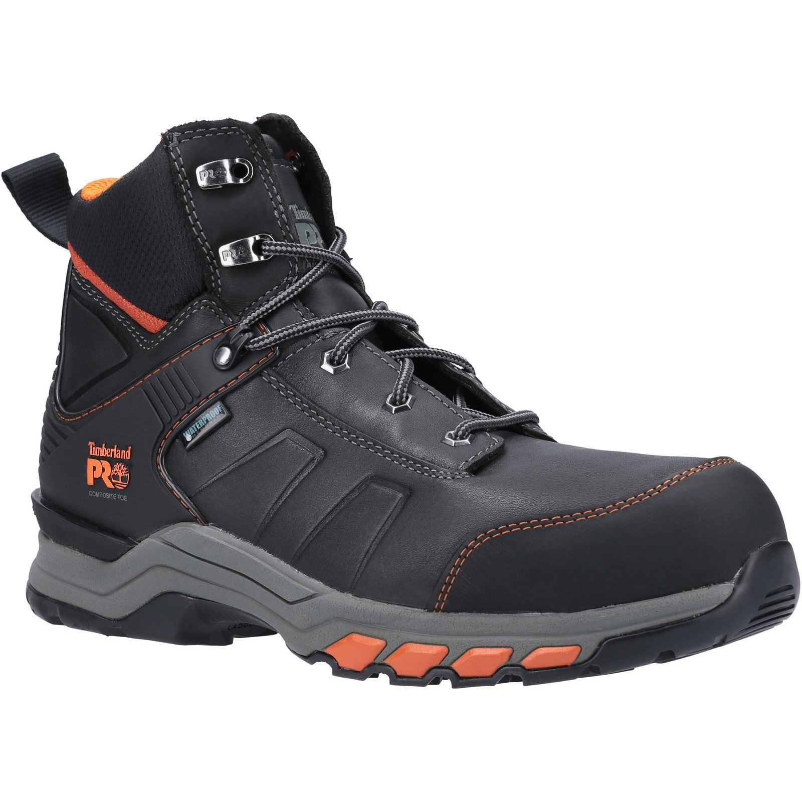 Timberland Pro  Bottes De Sécurité En Cuir Hypercharge Noires/Oranges