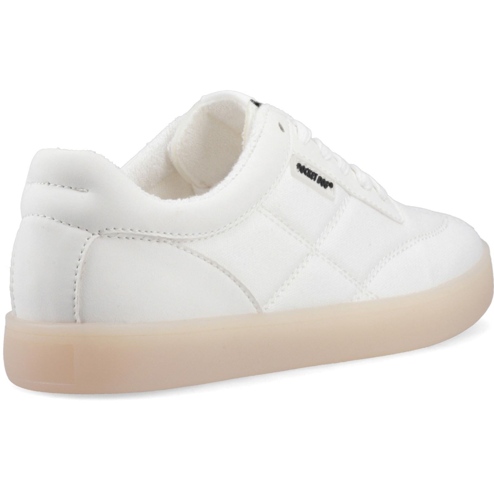 Rocket Dog Kitty Canvas PU Baskets Blanches Pour Femmes En Coton