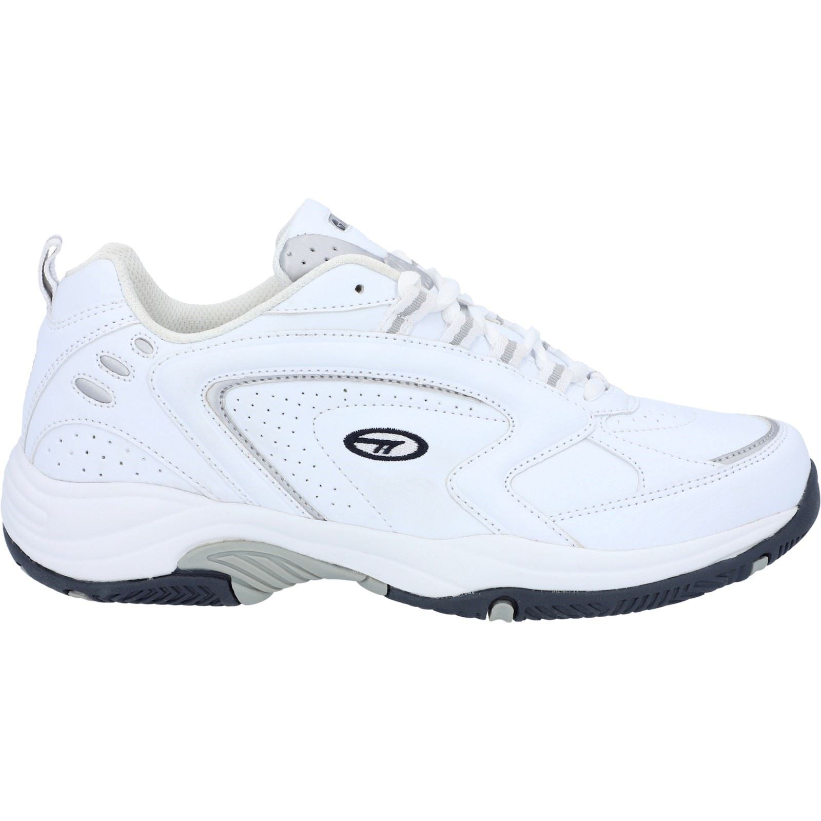 Hi-Tec Blast Lite Wide Baskets Blanches Pour Hommes En Polyuréthane