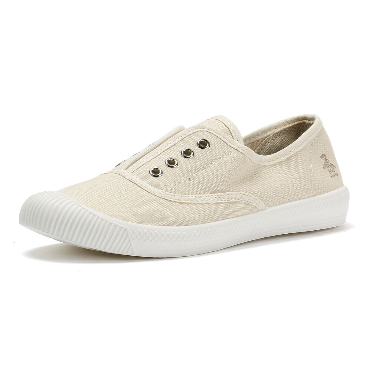 Penguin Anita Chaussures Blanches En Toile Pour Femmes