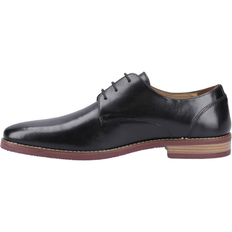 Hush Puppies Mike Chaussures En Cuir Noir À Lacets Pour Hommes