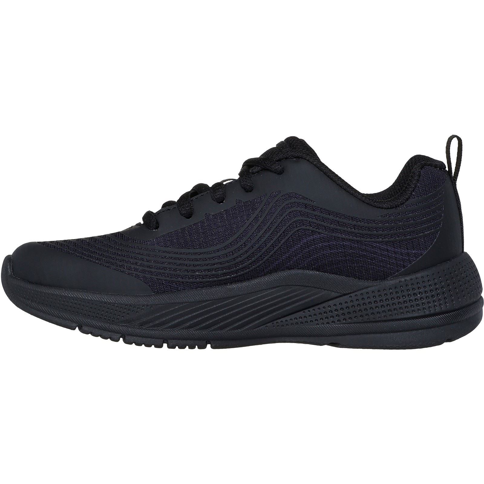 Skechers Microspec Advance Chaussures De Sport Noires Pour Filles