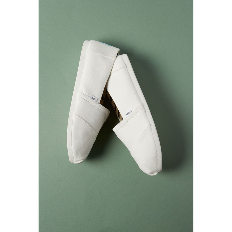 TOMS Alpargata Espadrilles Blanches Pour Hommes En 100% Coton