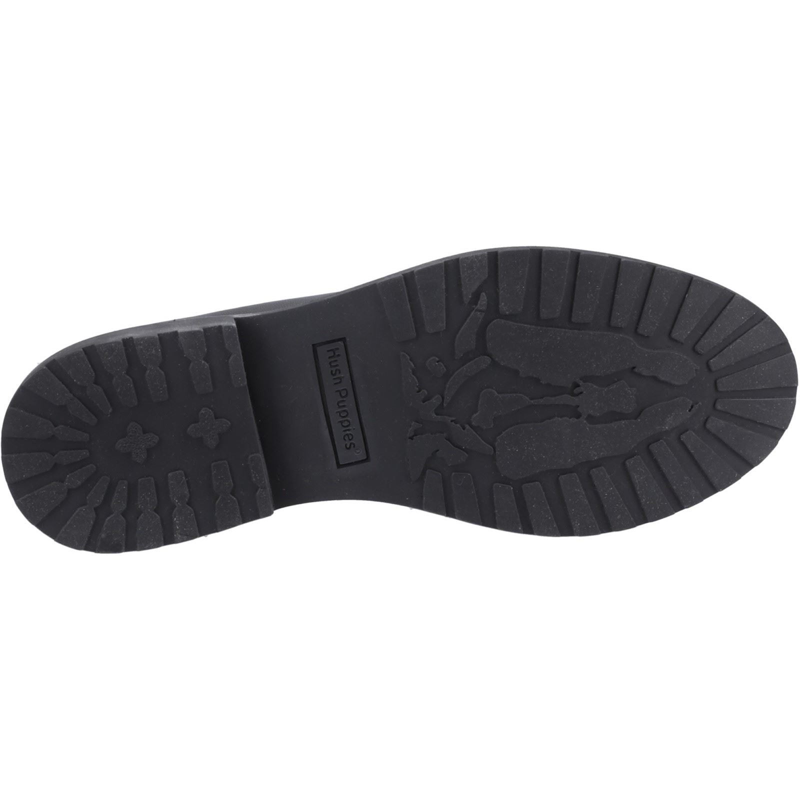 Hush Puppies Verity Kiltie Mocassins Noirs Pour Femmes En Cuir