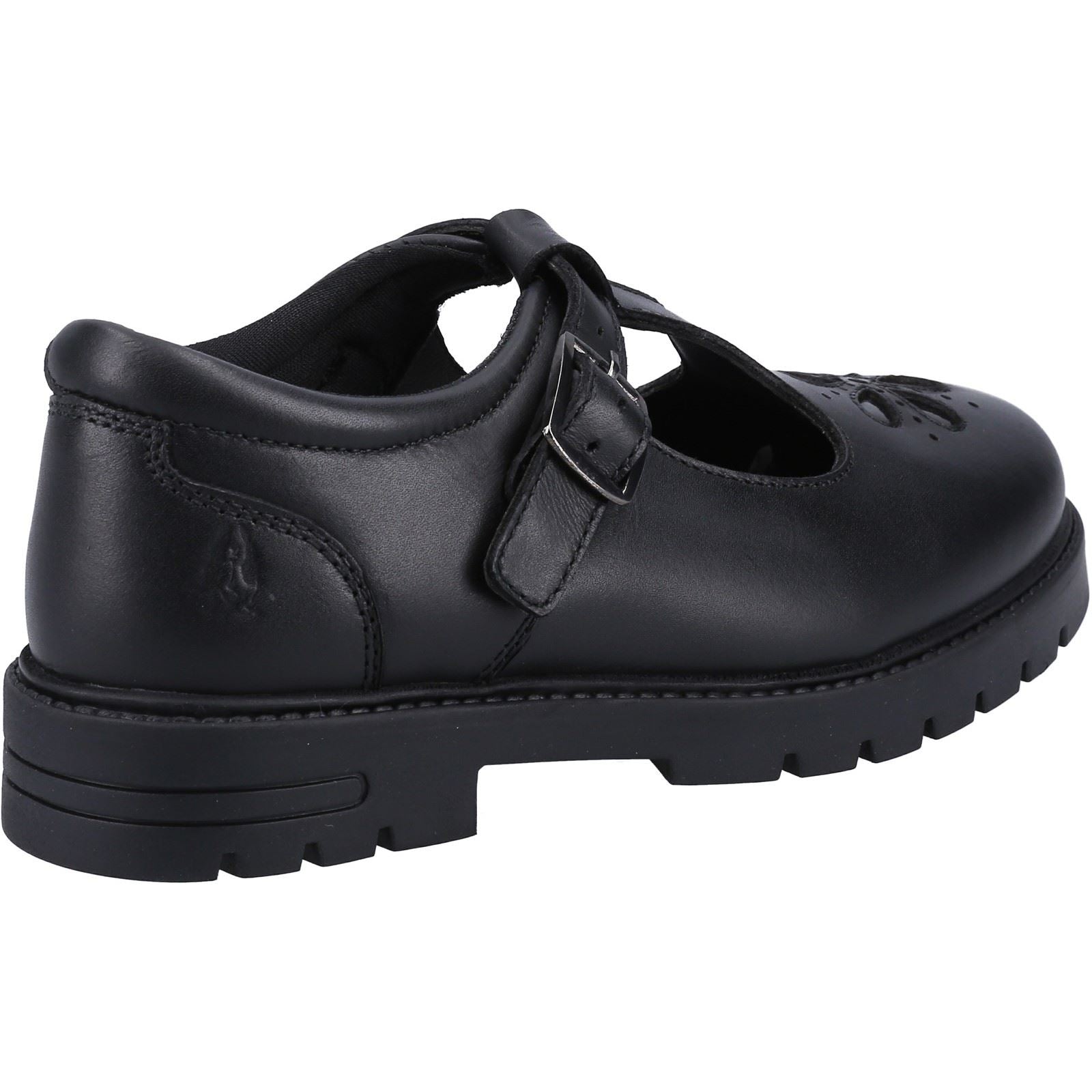 Hush Puppies Fiona JNR Chaussures Noires Pour Filles En Cuir