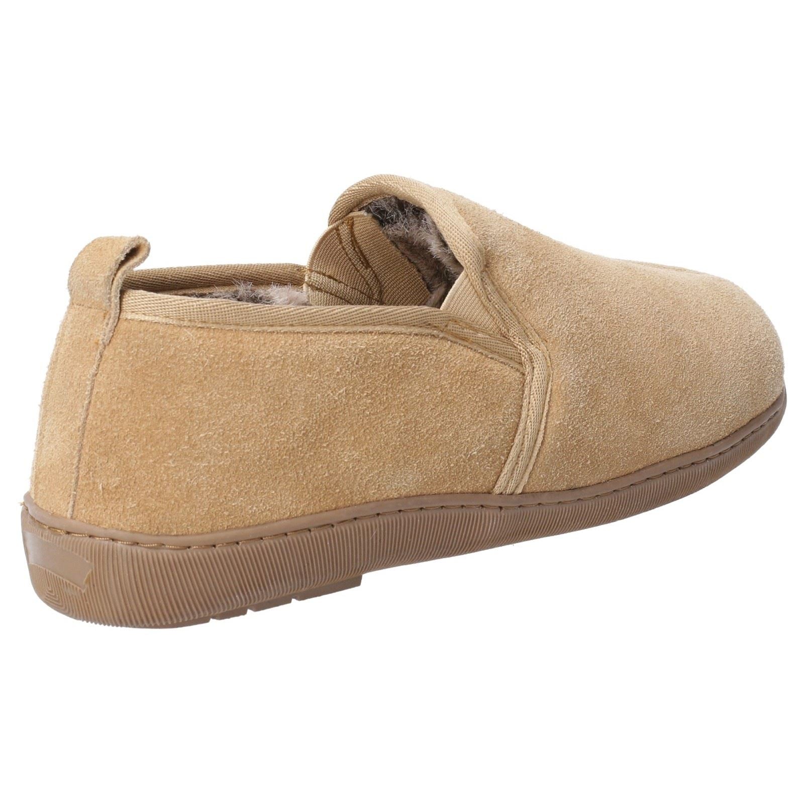 Hush Puppies Arnold Chaussons Pour Hommes En Daim Couleur Beige