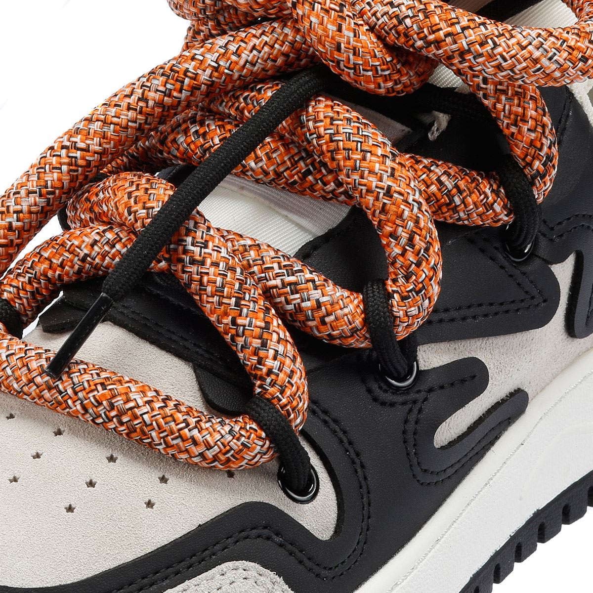 Acupuncture Acu Fat Laces Baskets En Daim Noires/Blanches