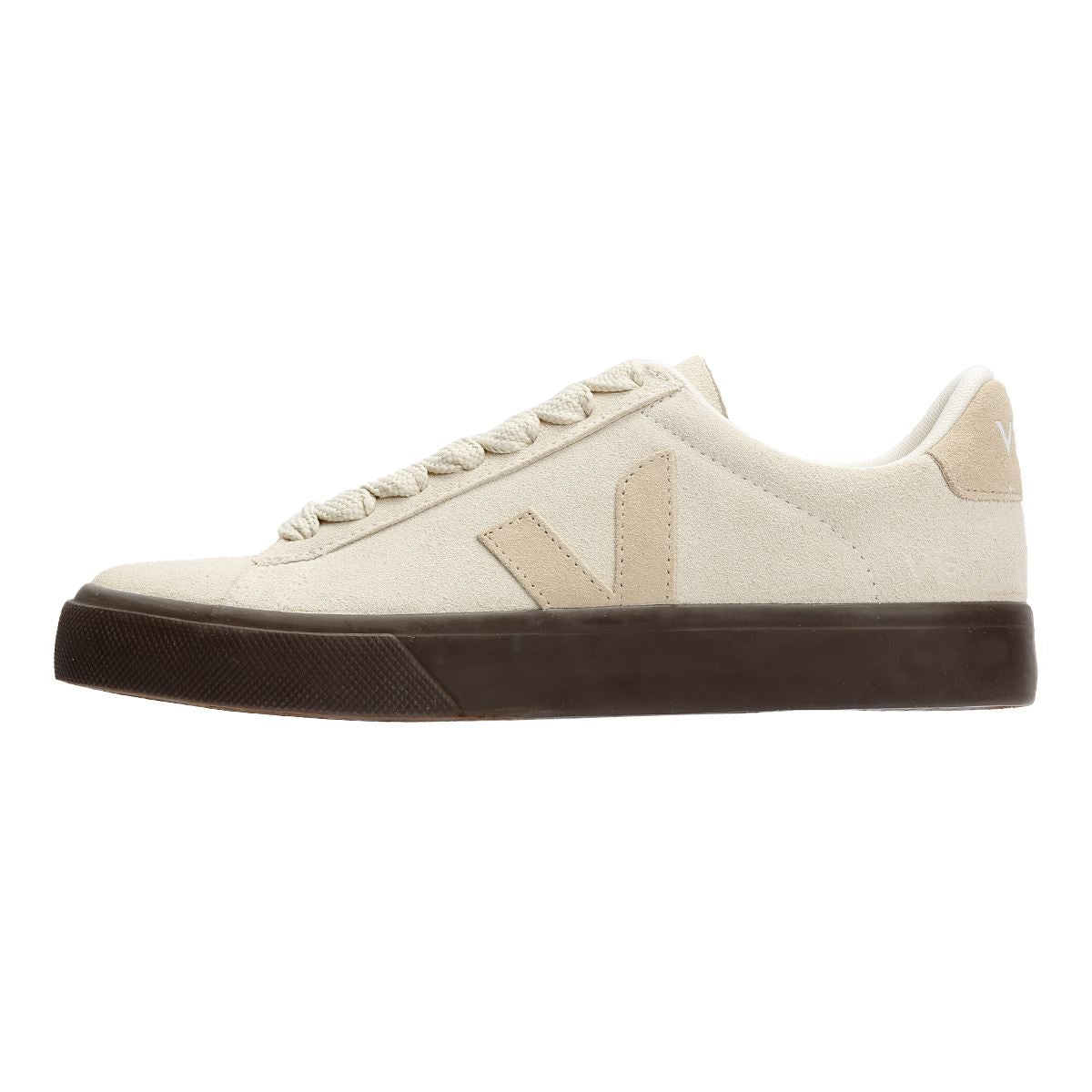Veja Campo Bold Baskets Beiges Pour Femmes Suède