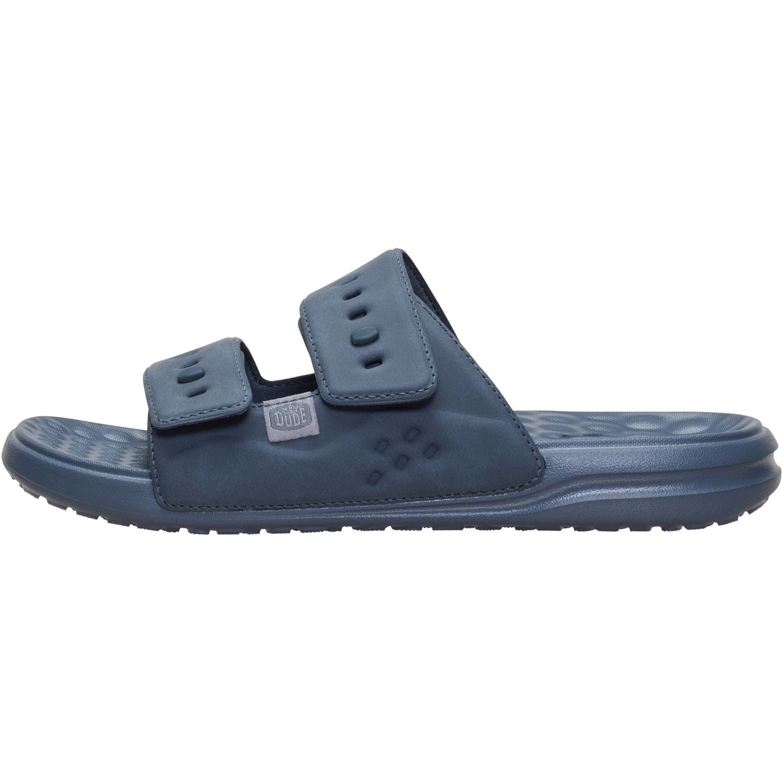 HEYDUDE Wave 2 Strap Sandales Turbulence Grey Pour Hommes En Polyuréthane