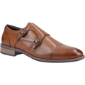 Hush Puppies David Chaussures Double Moine Pour Homme En Cuir Marron