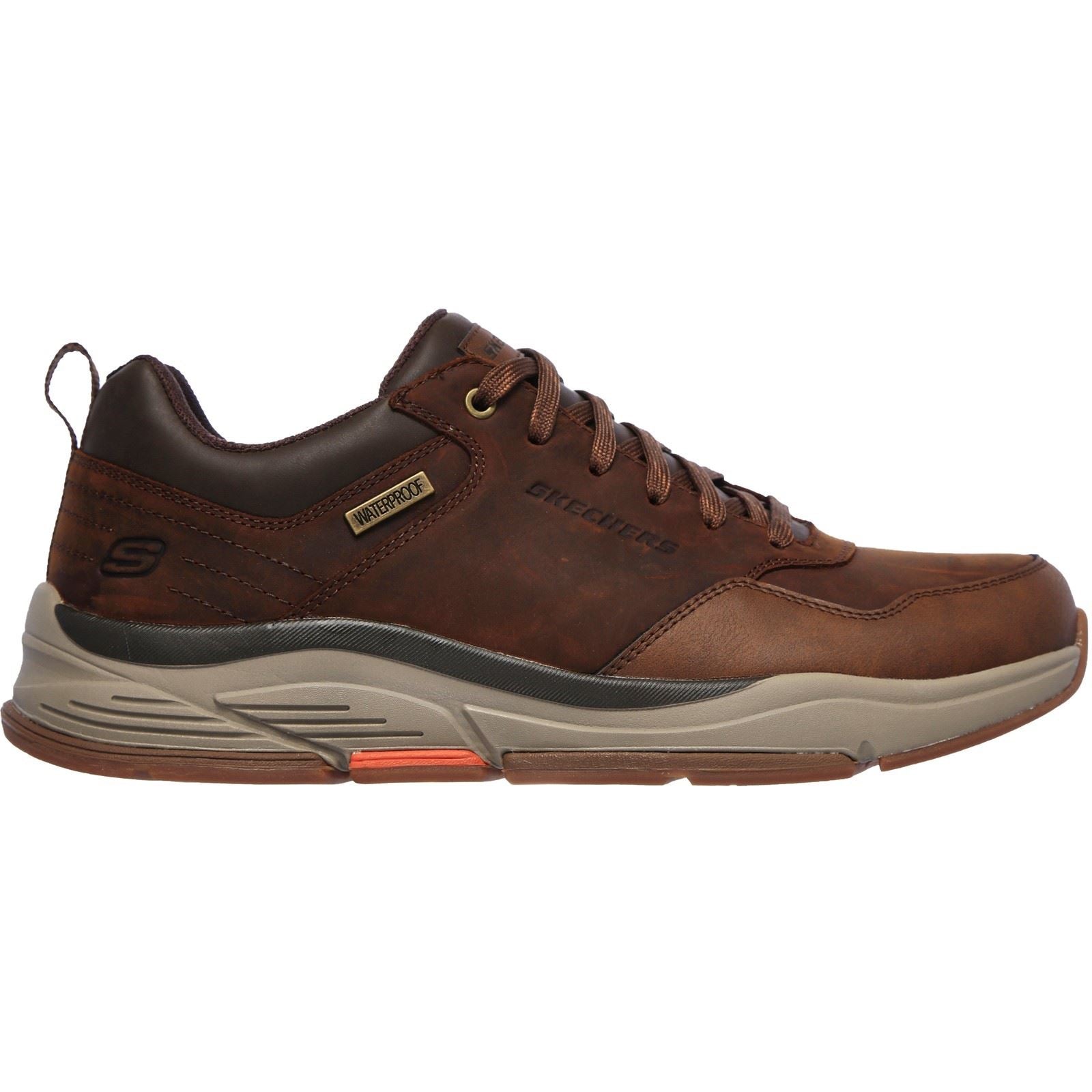 Skechers Benago - Hombre Chaussures De Sport Pour Hommes Marron Foncé
