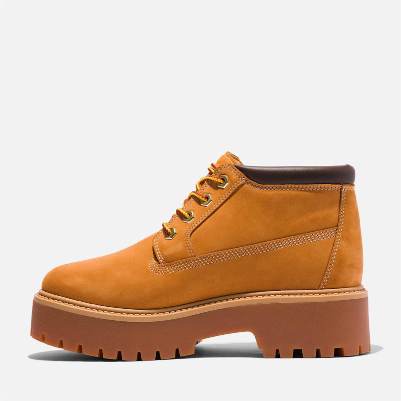 Timberland Stone Street Nellie Bottes En Cuir Jaune Pour Femme