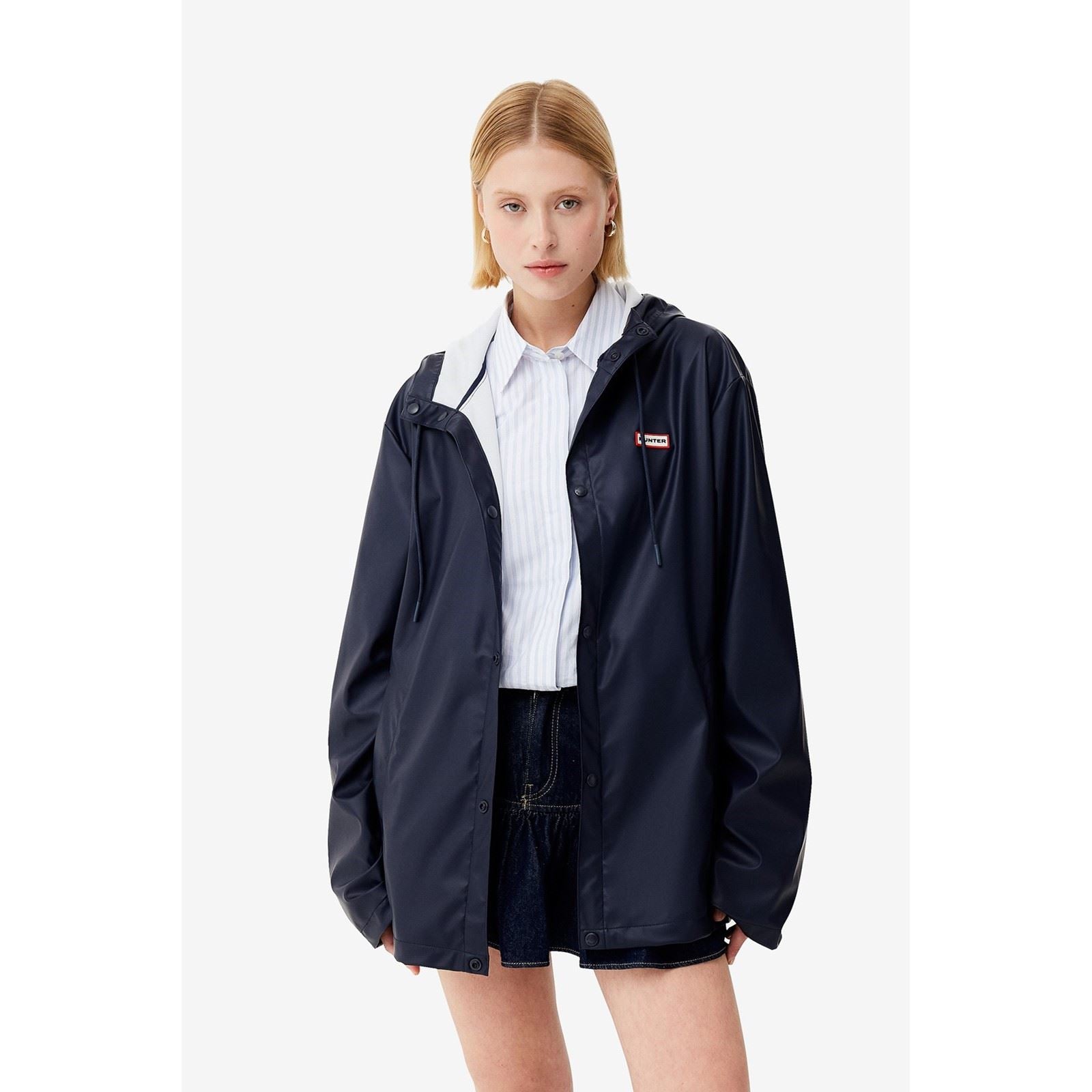 Hunter Izzy Hooded Veste Bleue Unisexe Pour Adultes