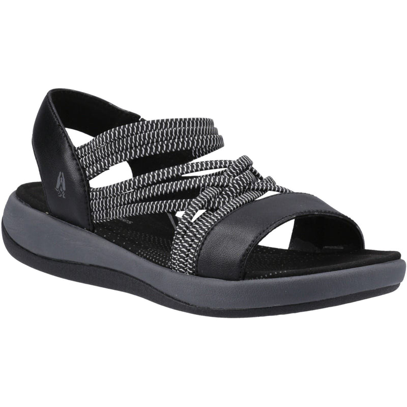 Hush Puppies Susanna Sandales Noires Pour Femmes En Cuir