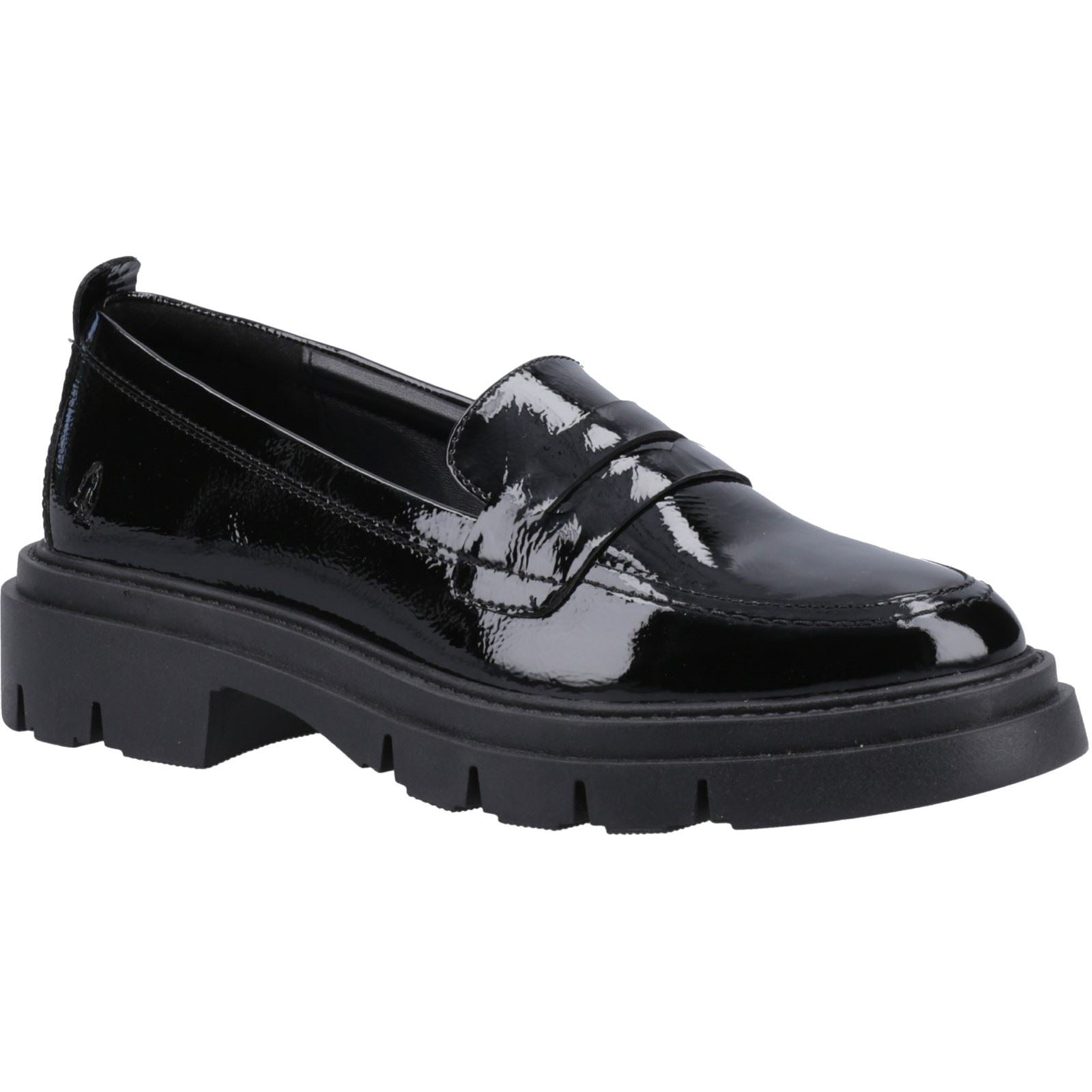 Hush Puppies Reece Mocassins Noirs En Cuir Pour Femmes