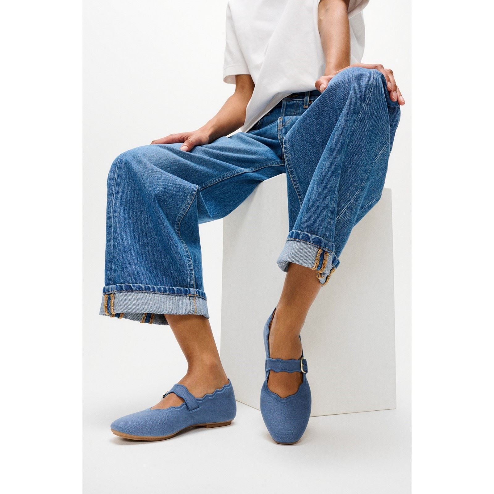 Fitflop Delicato Wave-Edge Chaussures En Polyester Pour Femmes Cosmic Blue