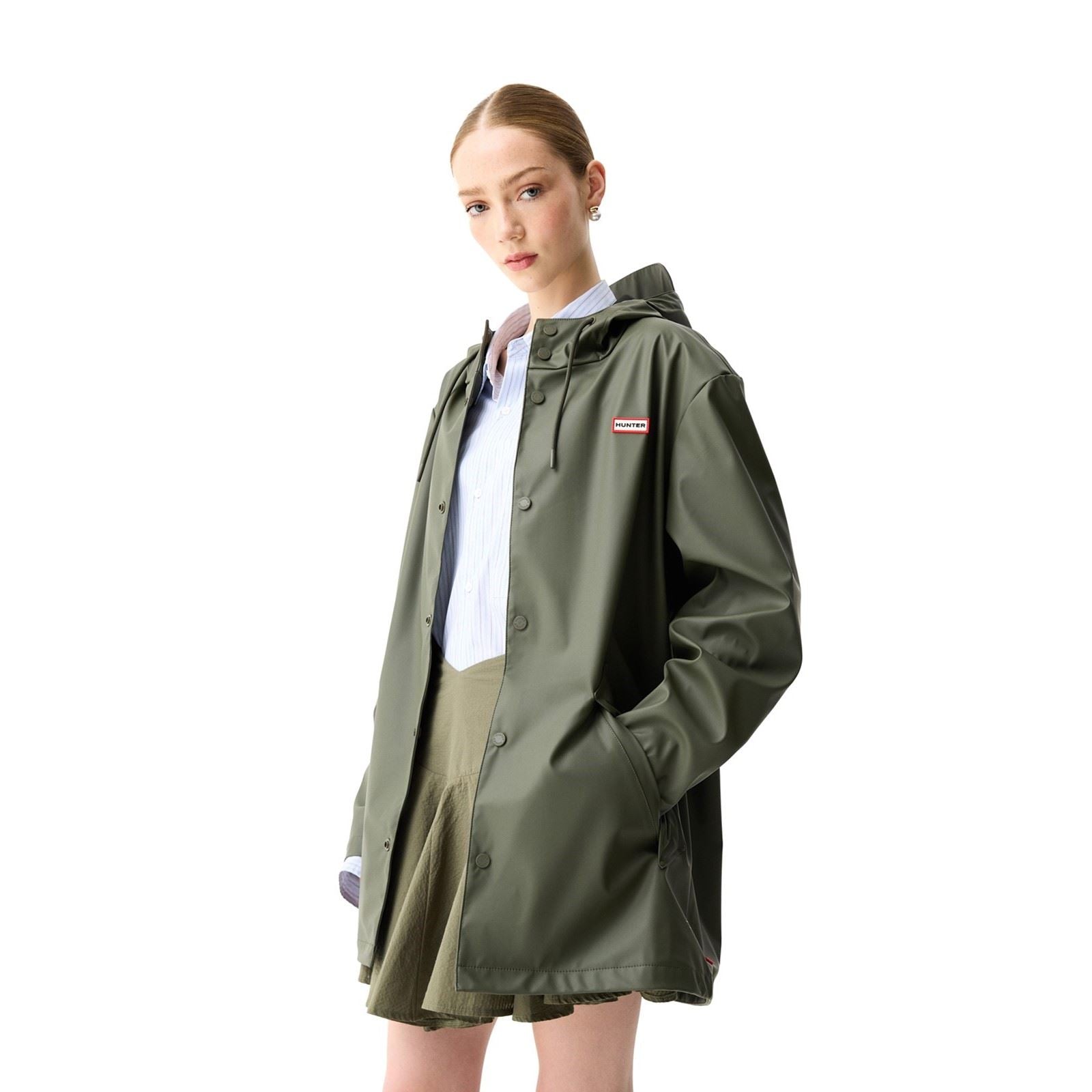 Hunter Jo Parka Veste De Pluie Verte Unisexe Pour Adultes