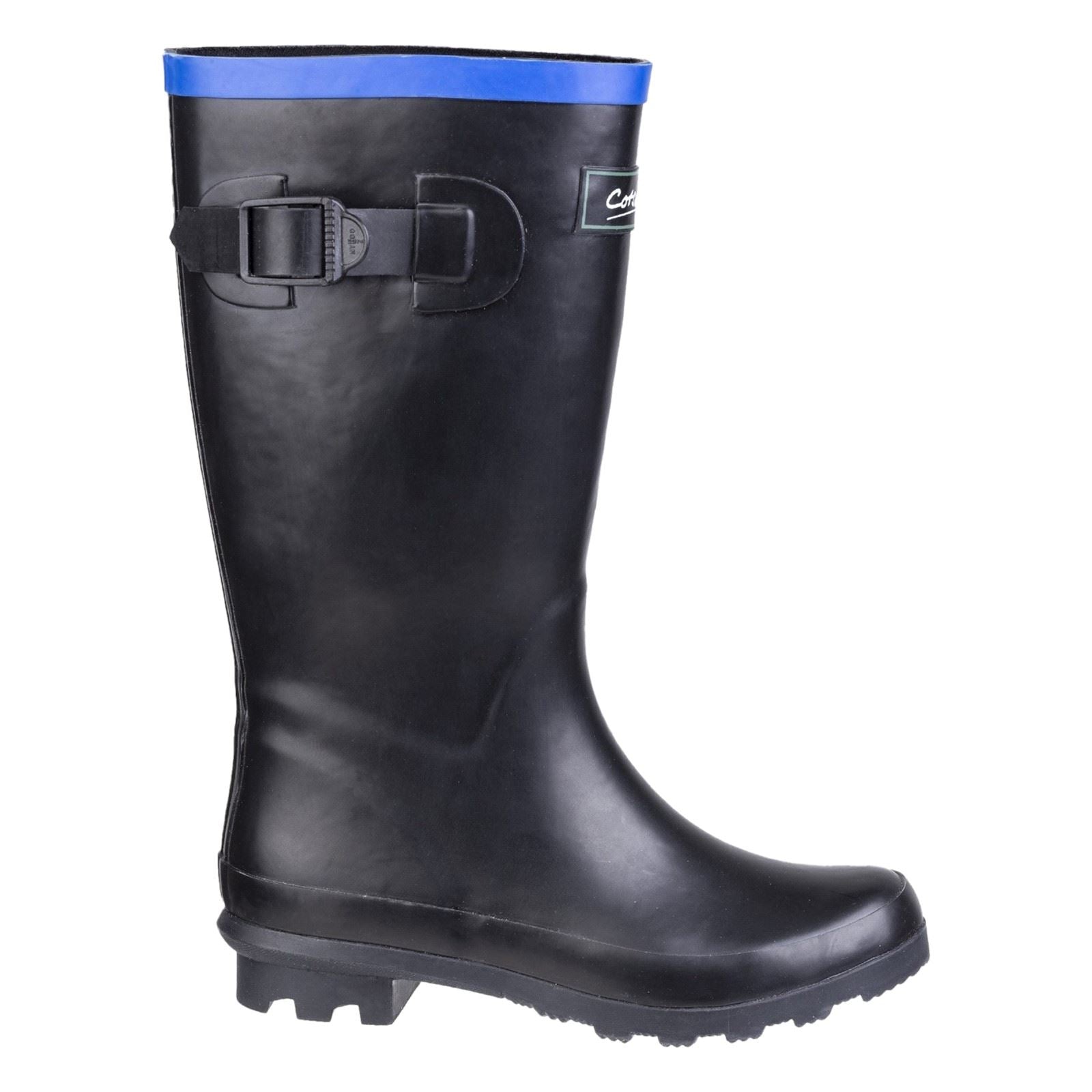 Cotswold Fairweather Bottes En Caoutchouc Mixte Enfant Noir/bleu