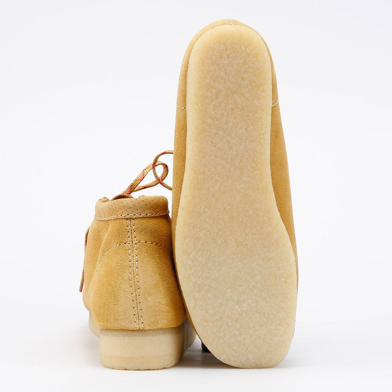 Clarks Originals Wallabee Bottes En Daim Marron Pour Homme